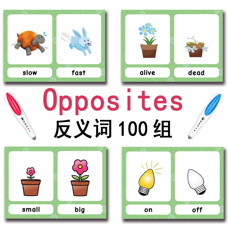 The 100 Groups Opposites Flash - Card Game Kids 评论和价格