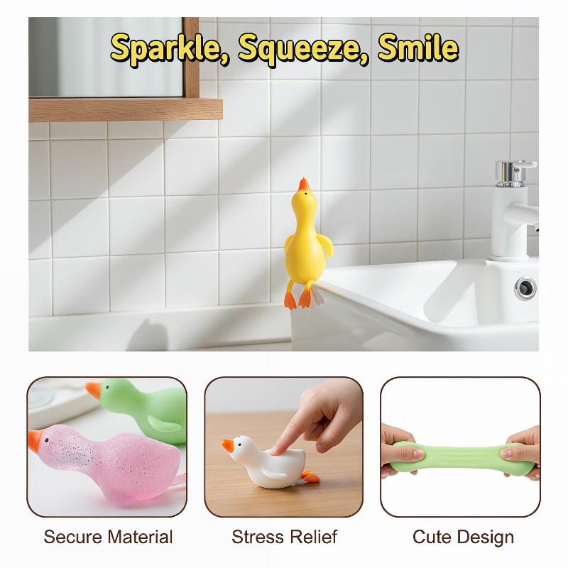 Squeezable Duck Stress Relieve - Kids Toys Yellow 评论和价格
