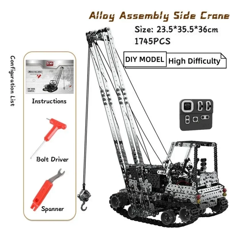 DIY Metal RC Crane Electric Ho - Kids Toys Review 评论和价格