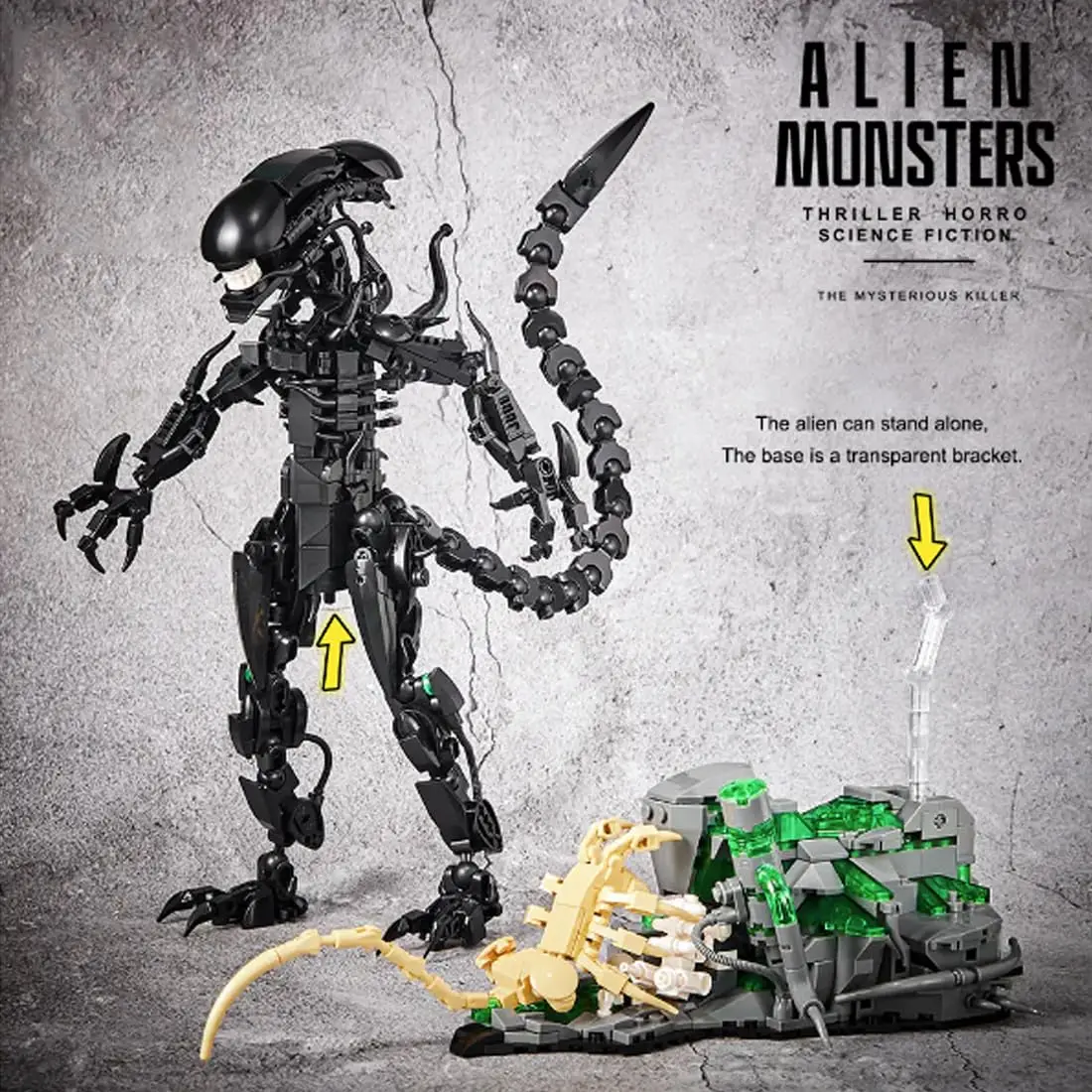 MOC 7048 Alien Monsters Buildi - Xenomorph Kids Toys 评论和价格