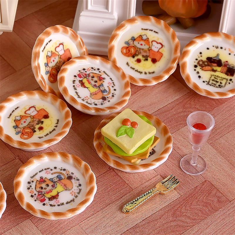 10Pcs/set Dollhouse Miniature  - Kids Toys Set 评论和价格