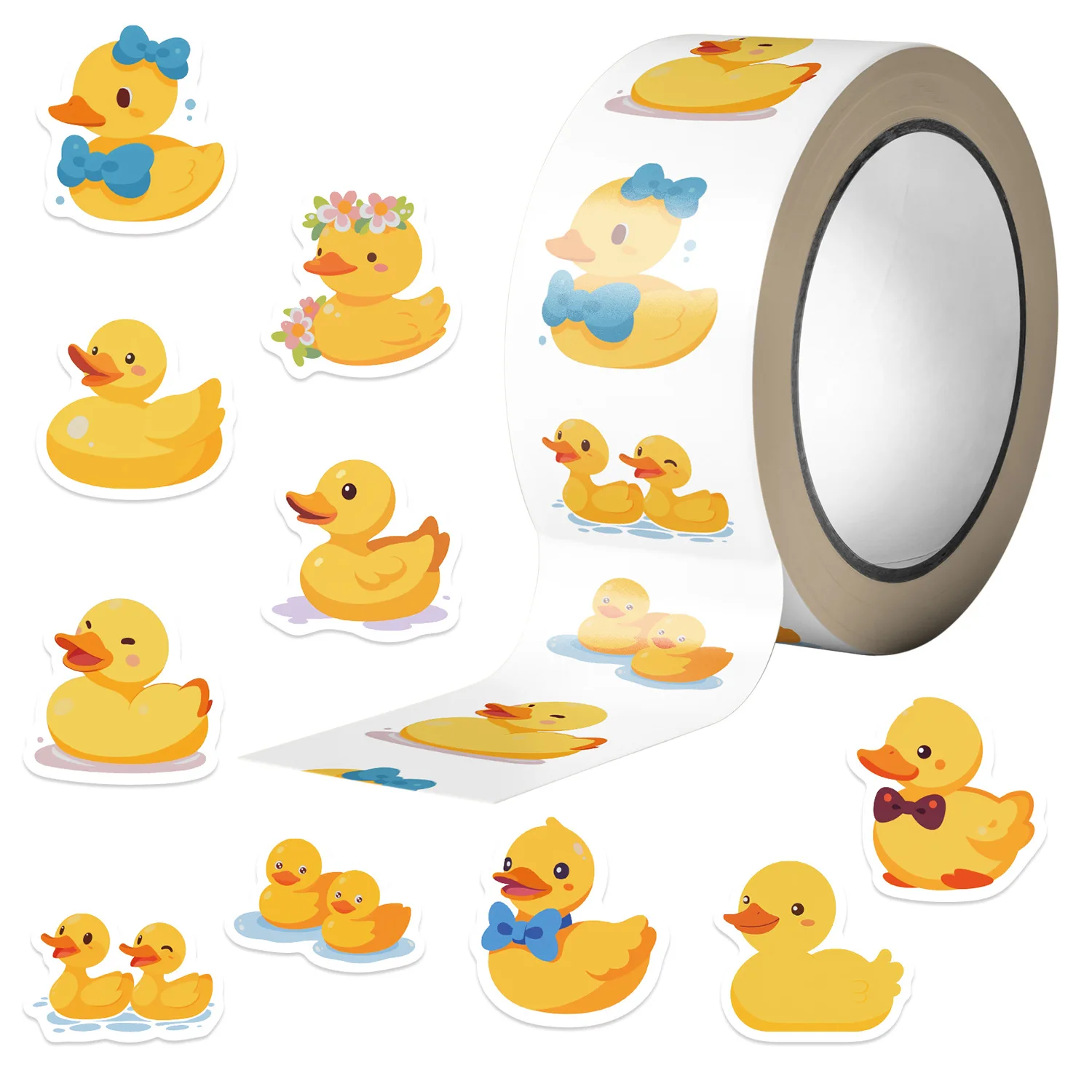 500pcs/Roll Cartoon Yellow Duc - Kids Toys Yellow 评论和价格