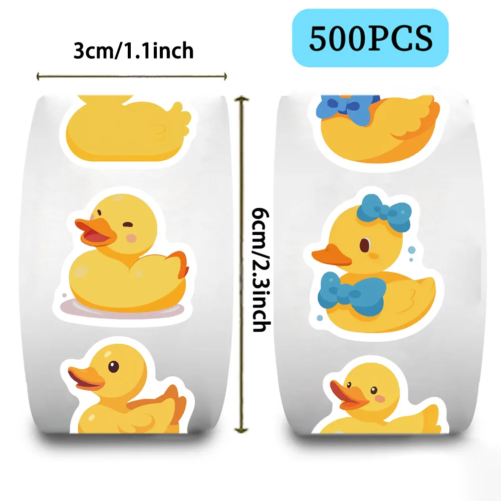 500pcs/Roll Cartoon Yellow Duc - Kids Toys Yellow 评论和价格