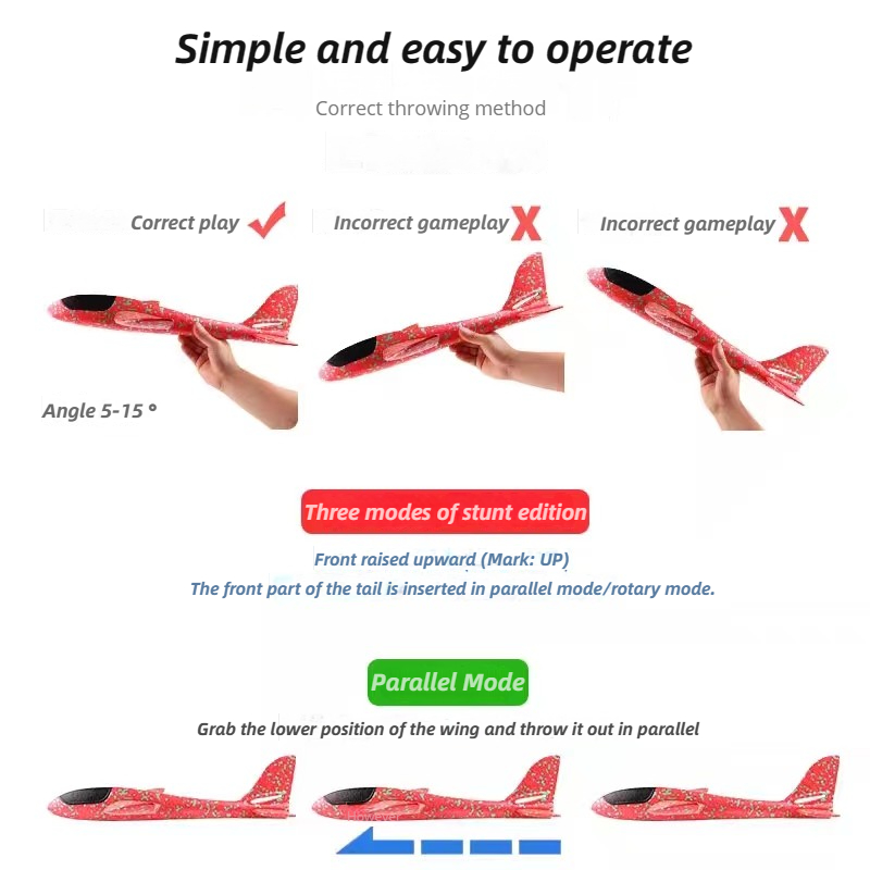 48cm Large Foam Airplane Child - Kids Toys Review 评论和价格