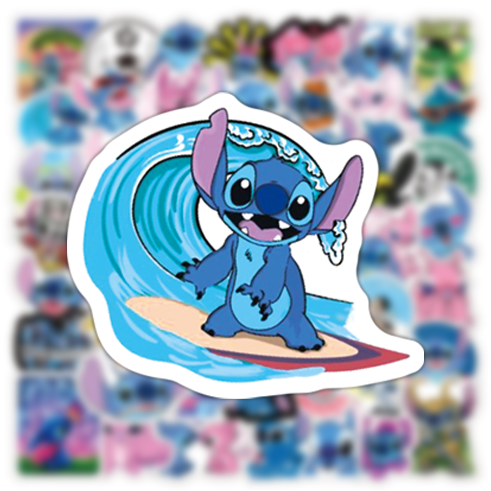 50/100pcs Cute Stitch Stickers - Kids Toys Laptop 评论和价格