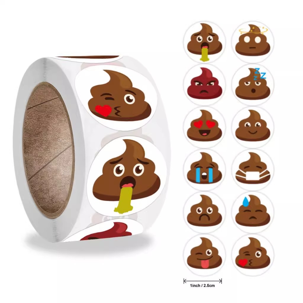 100-500pcs Funny Poop Cartoon  - Kids Toys Laptop 评论和价格