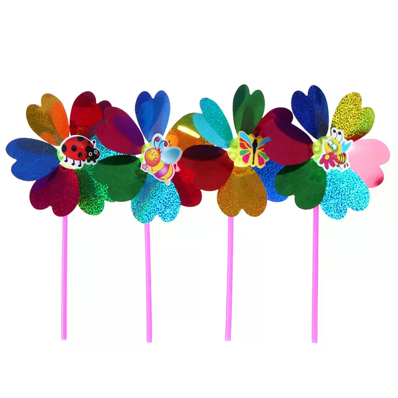 Colorful Sequins Windmill Wind - Kids Yard Toys 评论和价格