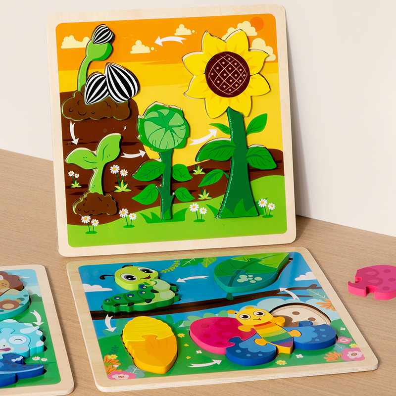 Baby Toy Wooden 3D Puzzle Toys - Kids Toys Cycle 评论和价格