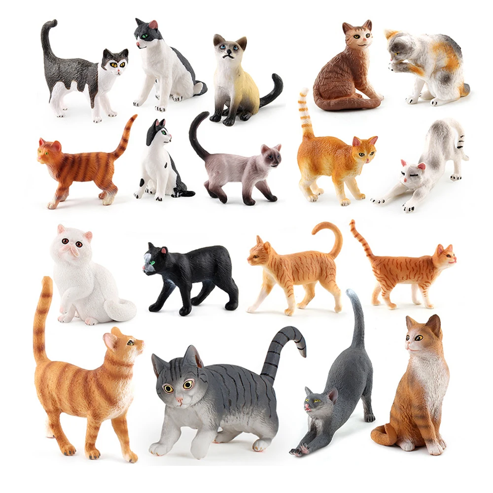 Cat Model Toys Farm Animals Mi - Kids Toys Review 评论和价格
