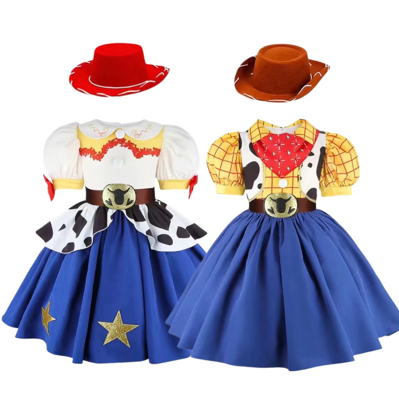 2026 New Girls Cow Spot Dress  - Kids Toys Set 评论和价格