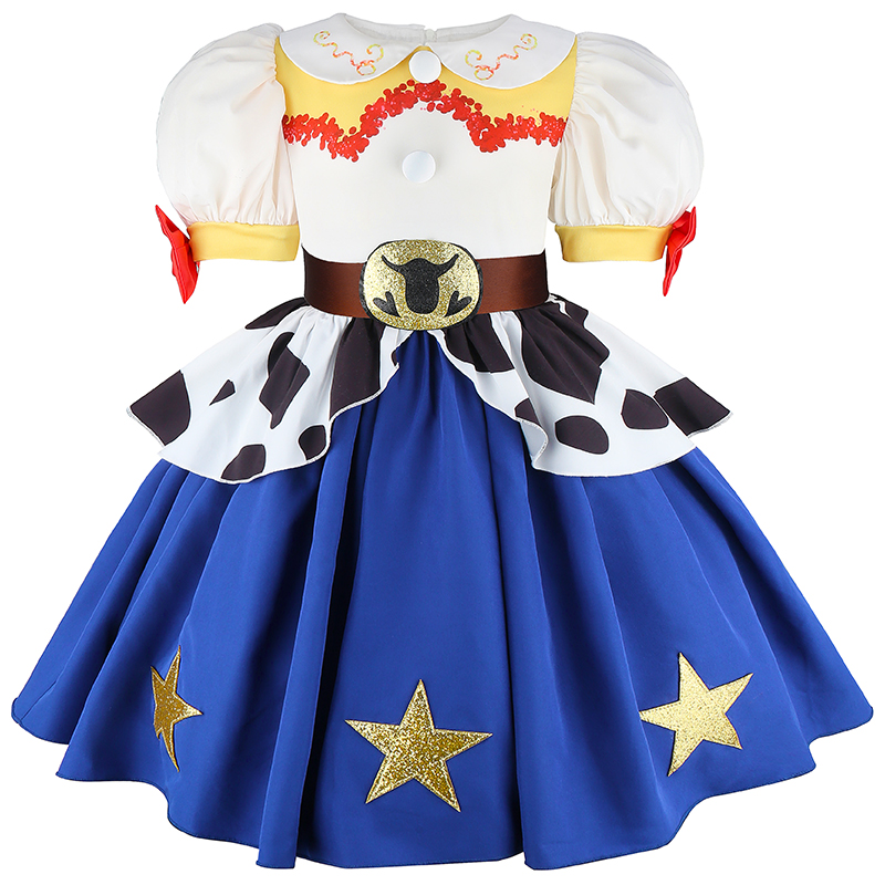 2026 New Girls Cow Spot Dress  - Kids Toys Set 评论和价格