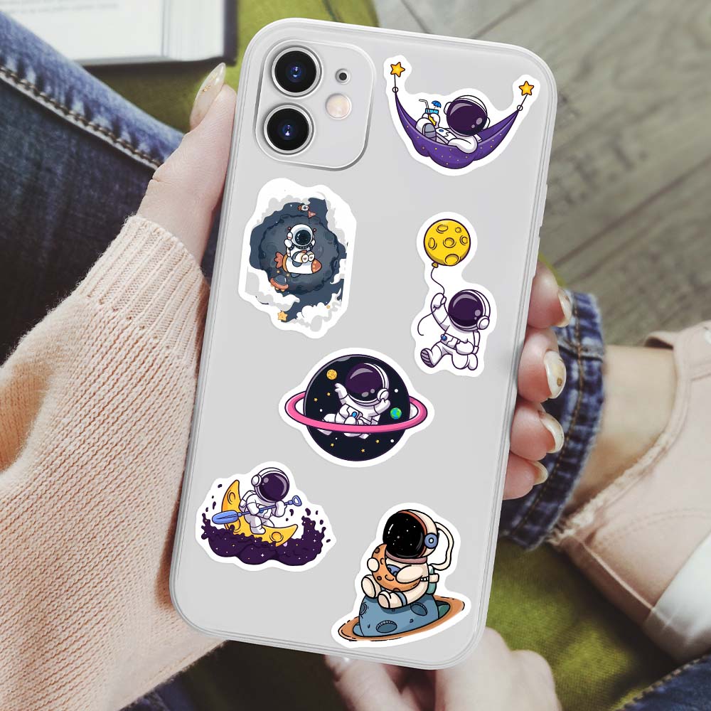 Cute Cartoon Astronaut Sticker - Kids Toys Laptop 评论和价格